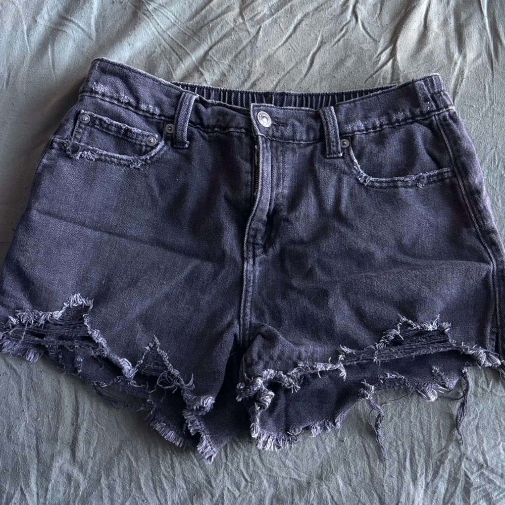 Aerie Daydream Black Denim Jean Shorts | Women’s S